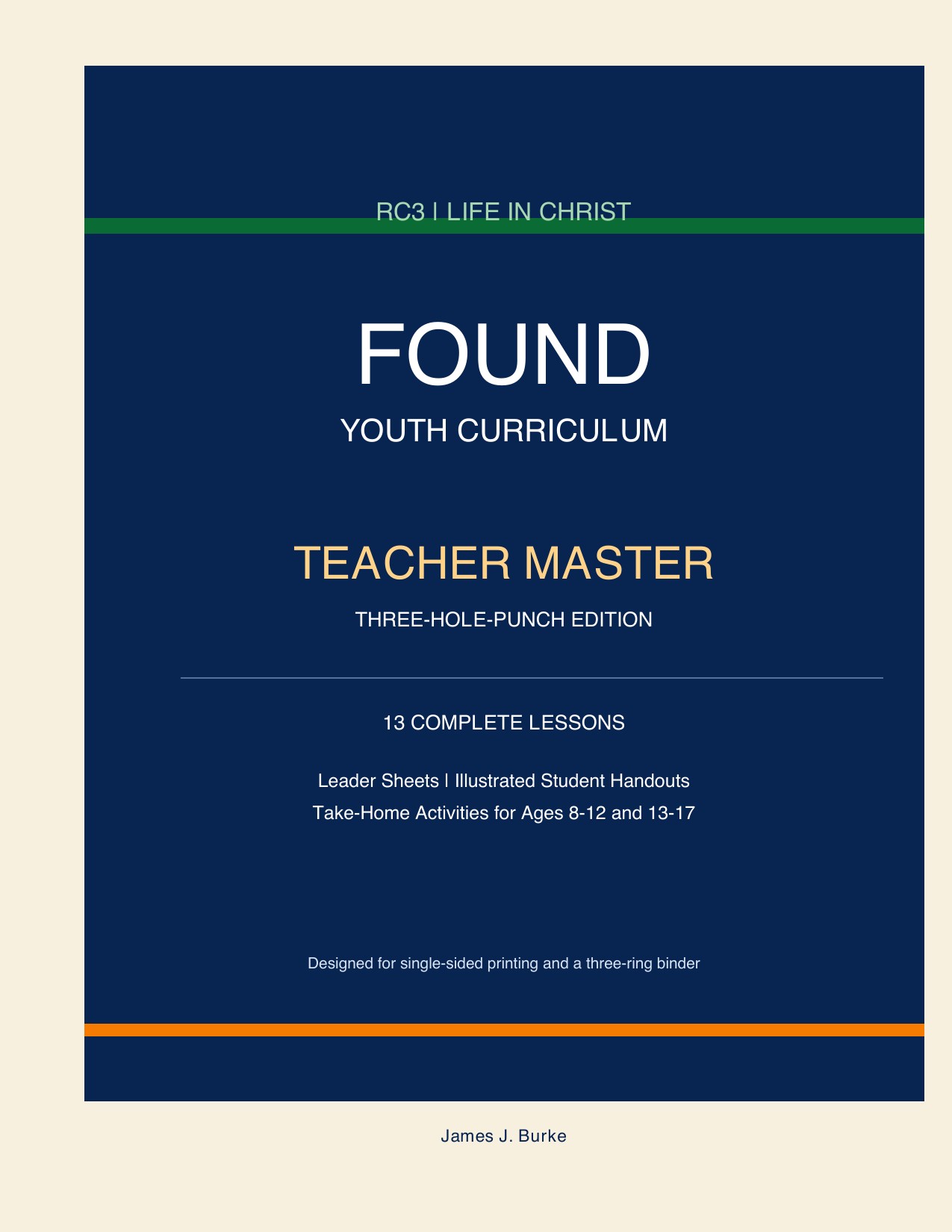 Cover of the Found youth curriculum teacher master