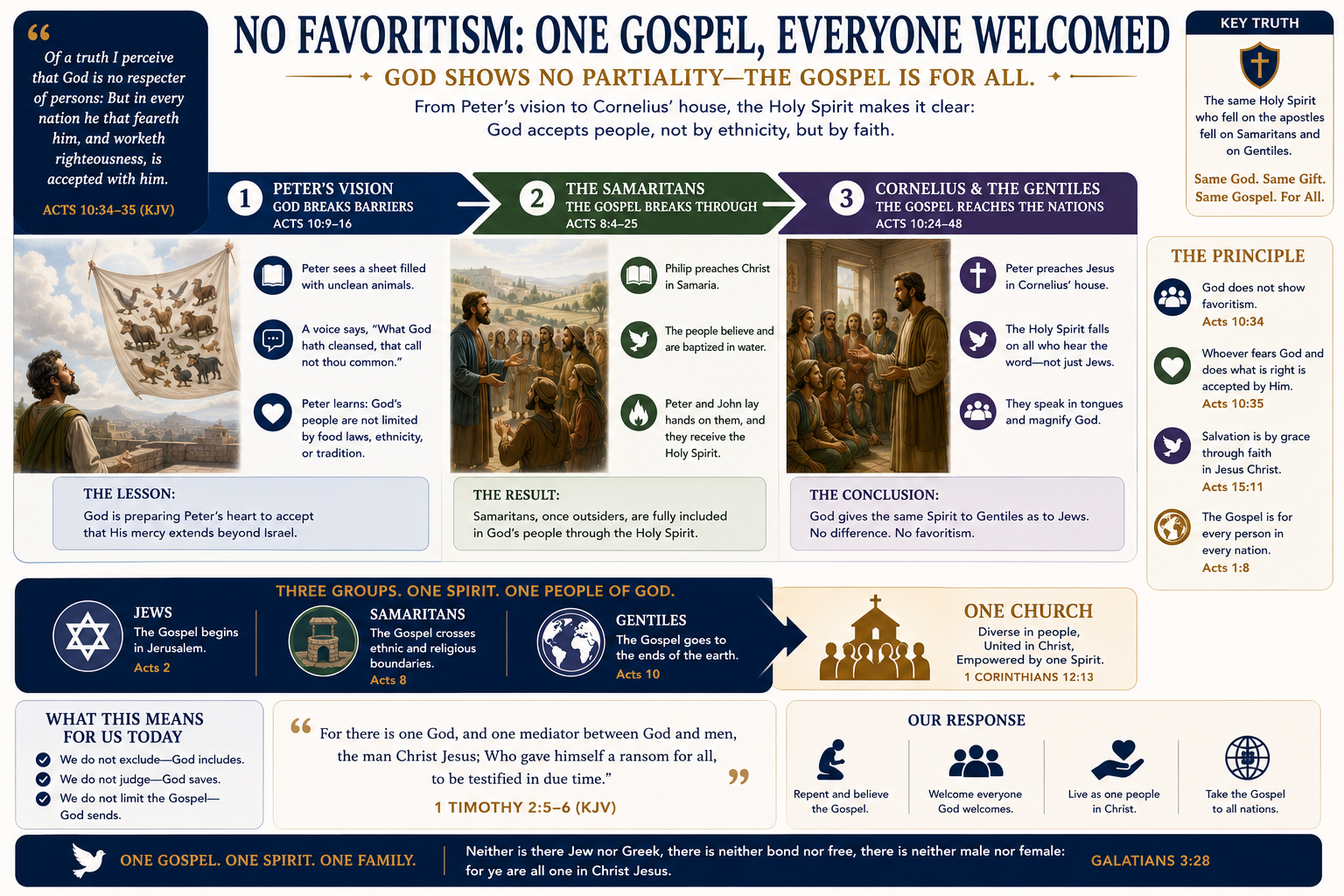 No favoritism one Gospel graphic