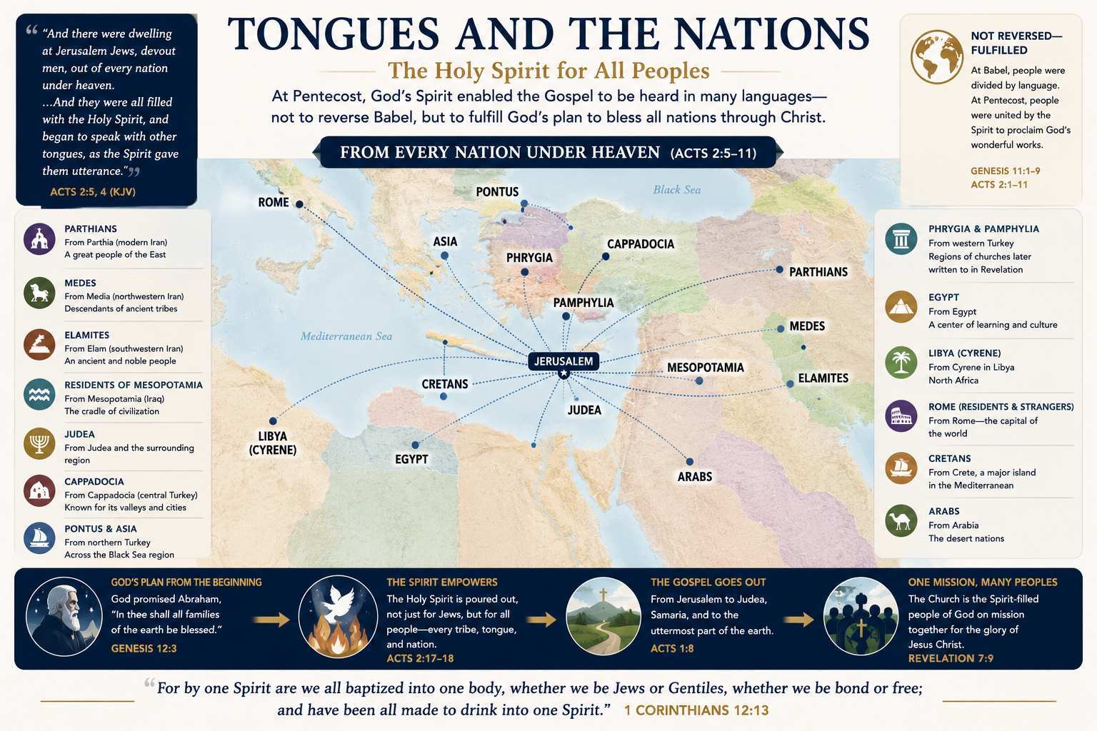 Tongues and the nations map