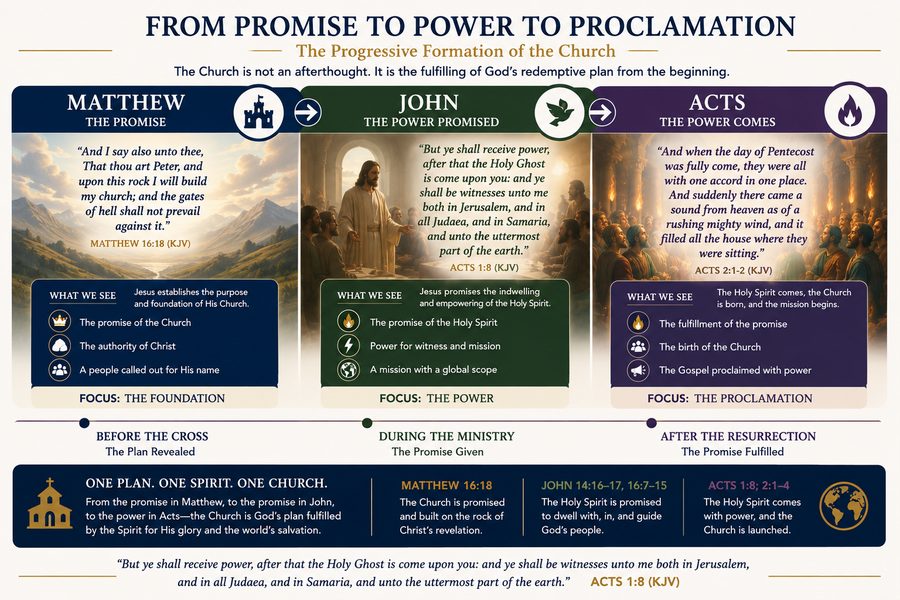 Matthew John Acts progression graphic