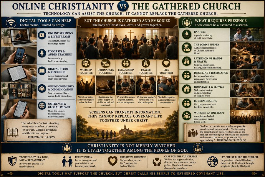 Online Christianity vs the Gathered Church